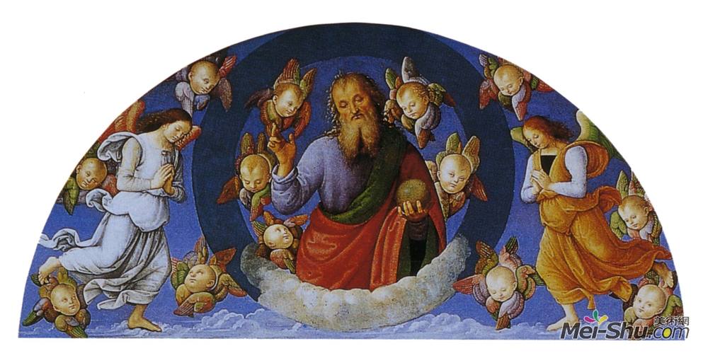 彼得罗·贝鲁吉诺(Pietro Perugino)高清作品《Polyptych of St. Peter (Eternal B》