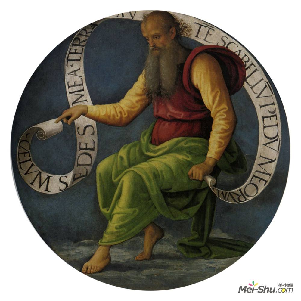 彼得罗·贝鲁吉诺(Pietro Perugino)高清作品《Polyptych of St. Peter (Prophet I》