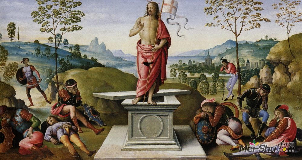彼得罗·贝鲁吉诺(Pietro Perugino)高清作品《Polyptych of St. Peter (Resurrection)》