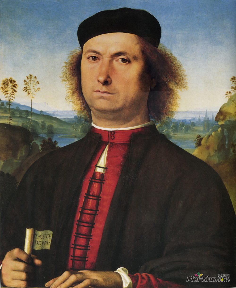 彼得罗·贝鲁吉诺(Pietro Perugino)高清作品《工作的弗朗切斯科的肖像》