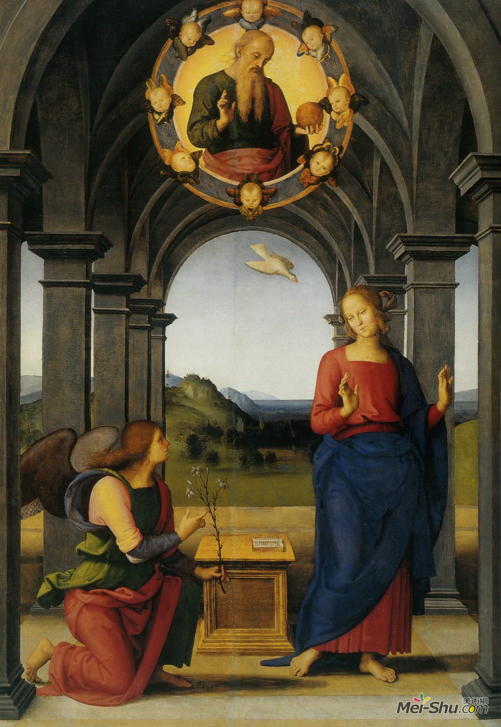 彼得罗·贝鲁吉诺(Pietro Perugino)高清作品《玛丽的颂歌》