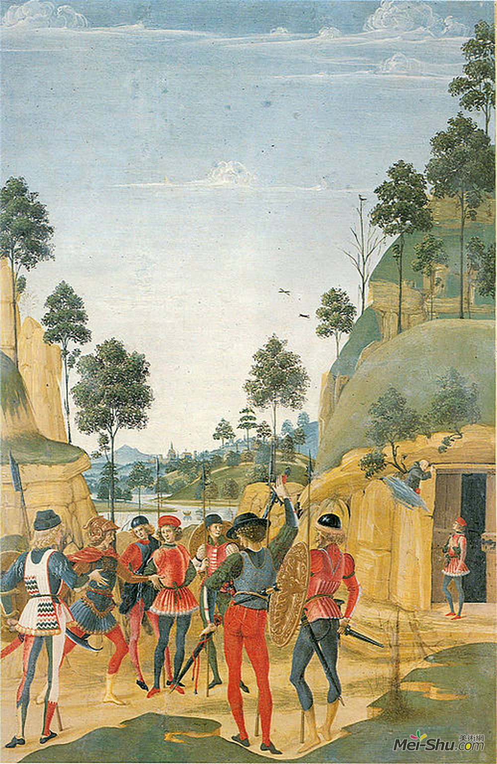 宾杜里乔(Pinturicchio)高清作品《圣贝纳迪诺释放一名囚犯》