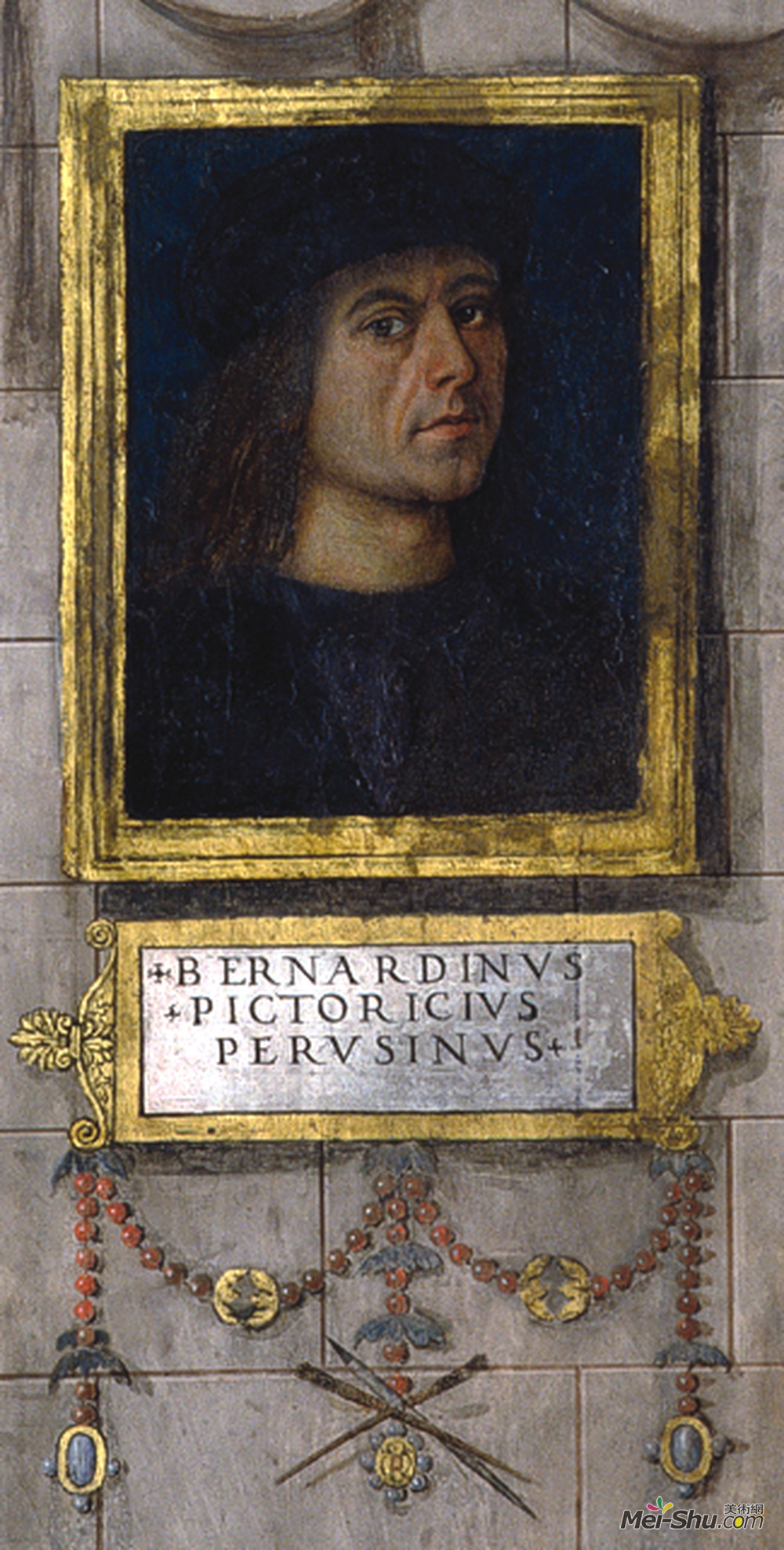 宾杜里乔(Pinturicchio)高清作品《巴格利尼教堂的自画像》
