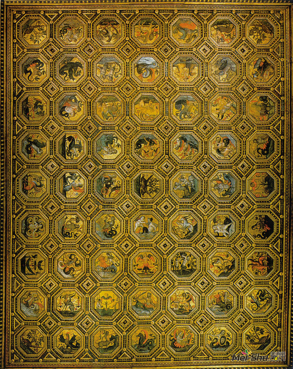 宾杜里乔(Pinturicchio)高清作品《半神天花板》