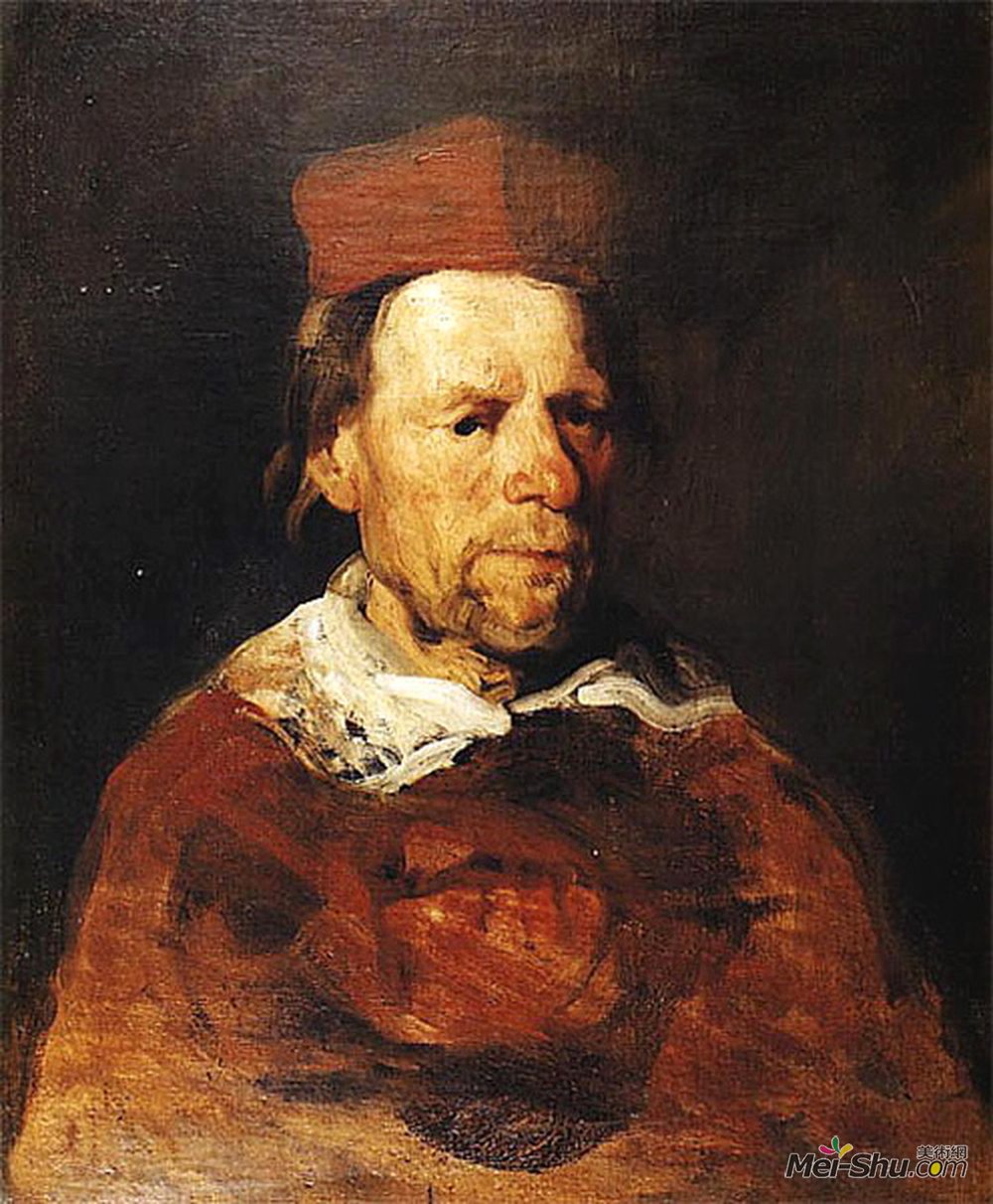 彼得亚雷(Piotr Micha?owski)高清作品《Man Wearing a Beret ("cardinal")》