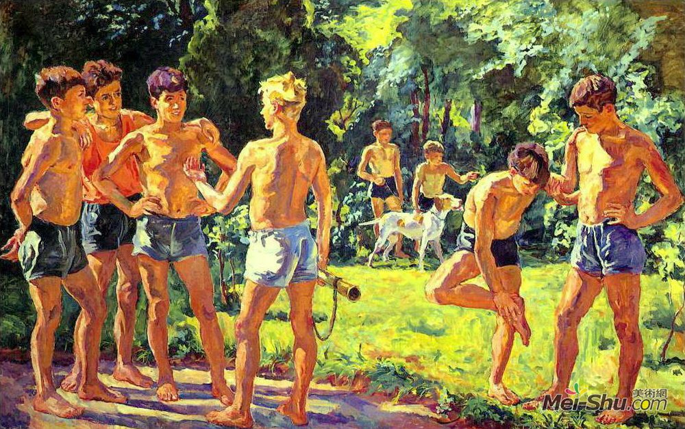 孔科洛夫茨基(Pyotr Konchalovsky)高清作品《在夏天》