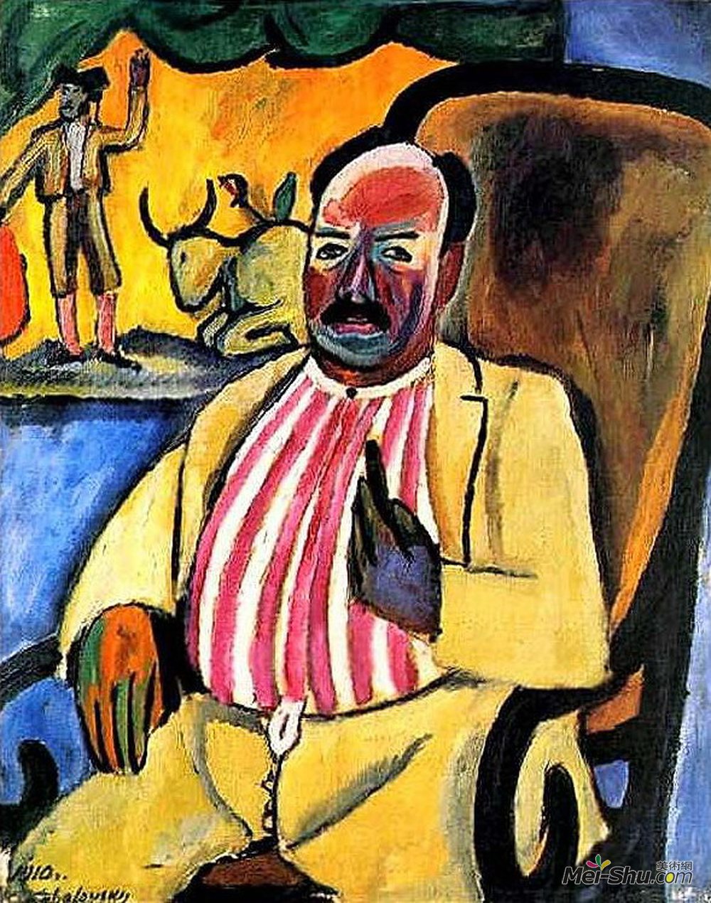 孔科洛夫茨基(Pyotr Konchalovsky)高清作品《业余斗牛》