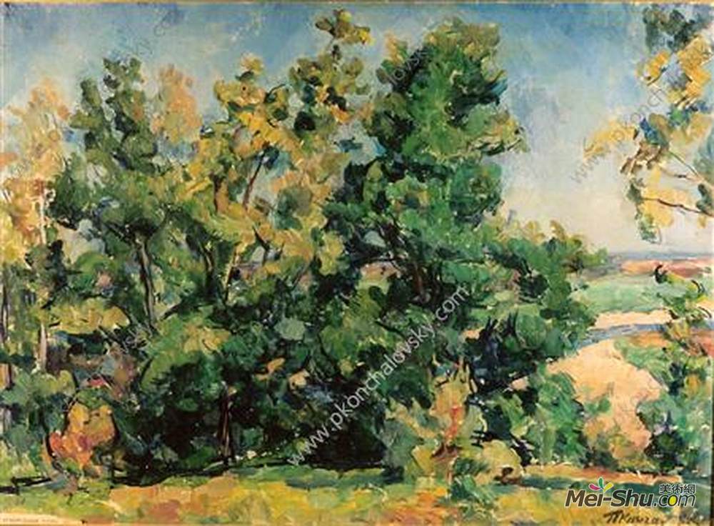 孔科洛夫茨基(Pyotr Konchalovsky)高清作品《翡翠夏日》
