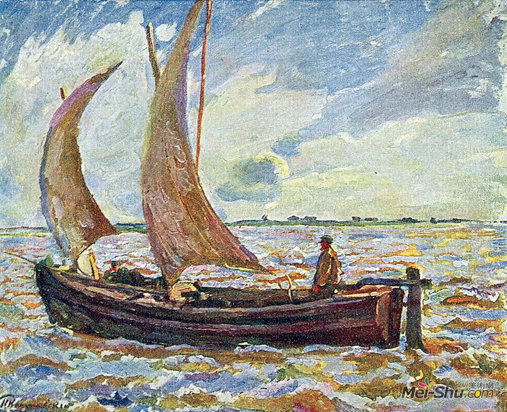 孔科洛夫茨基(Pyotr Konchalovsky)高清作品《渔民景观》