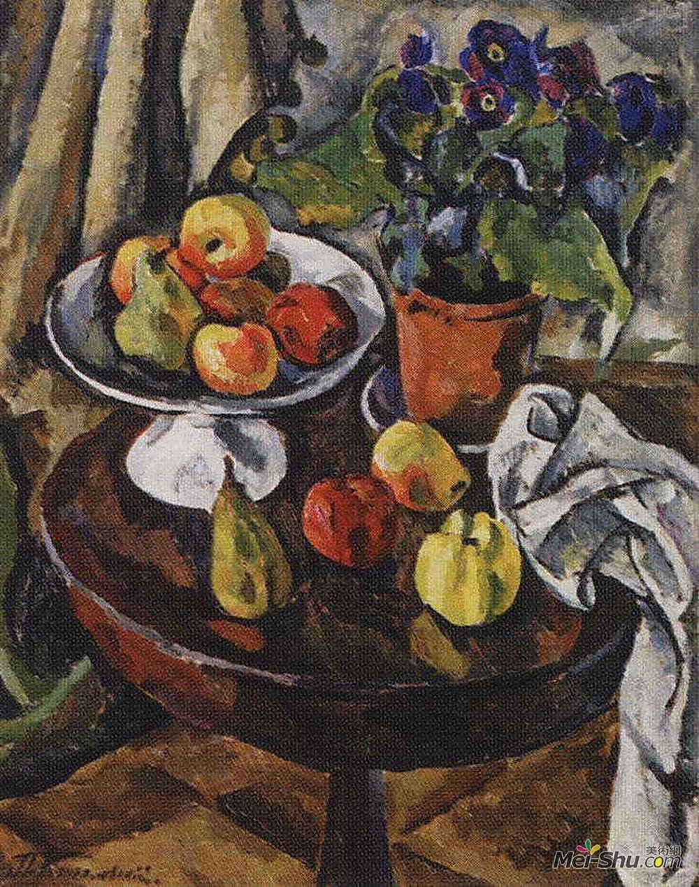孔科洛夫茨基(Pyotr Konchalovsky)高清作品《水果片》