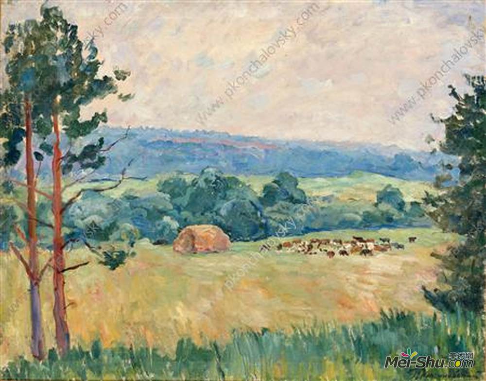 孔科洛夫茨基(Pyotr Konchalovsky)高清作品《放牧》