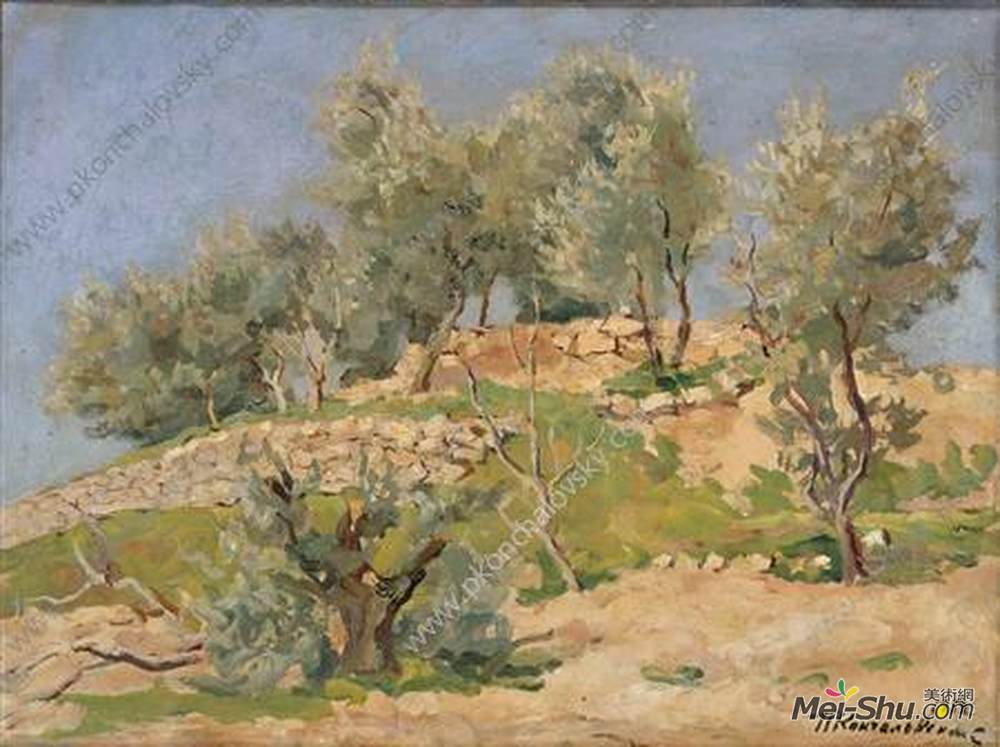 孔科洛夫茨基(Pyotr Konchalovsky)高清作品《橄榄木》