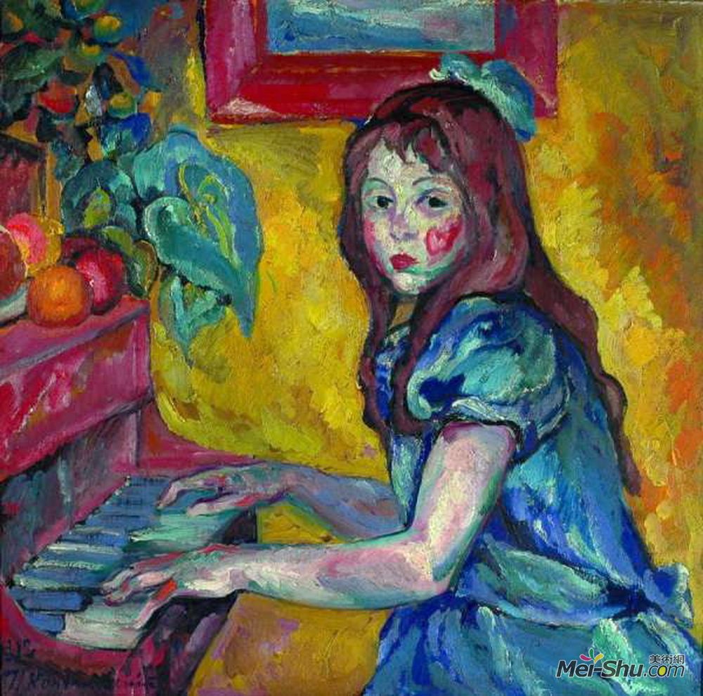 孔科洛夫茨基(Pyotr Konchalovsky)高清作品《女儿肖像》