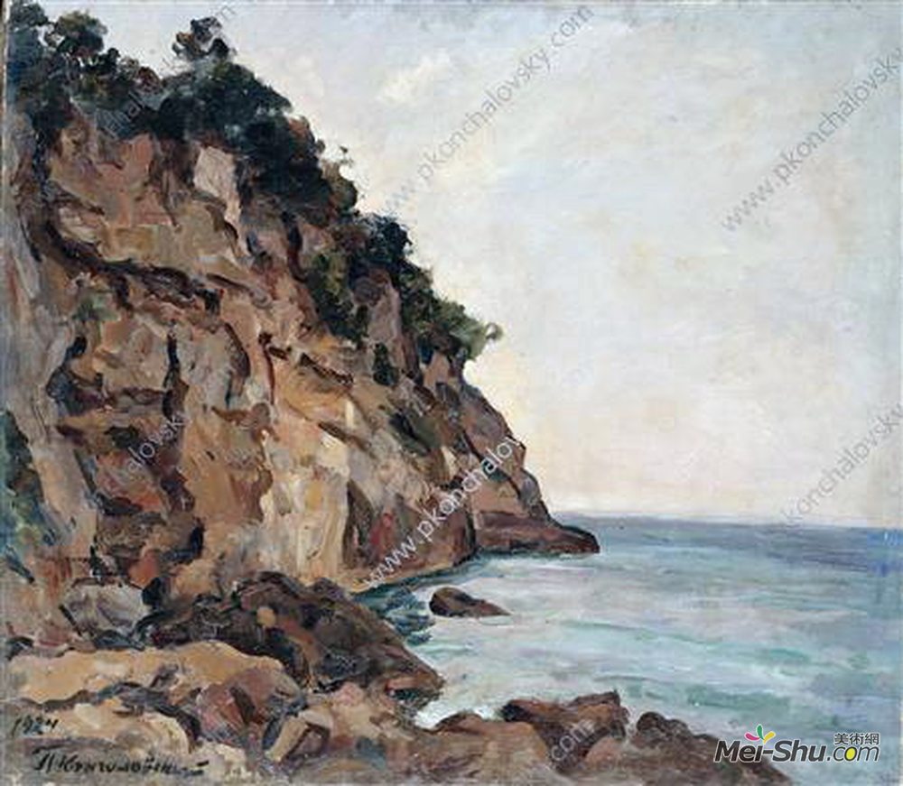 孔科洛夫茨基(Pyotr Konchalovsky)高清作品《索伦托岩石》