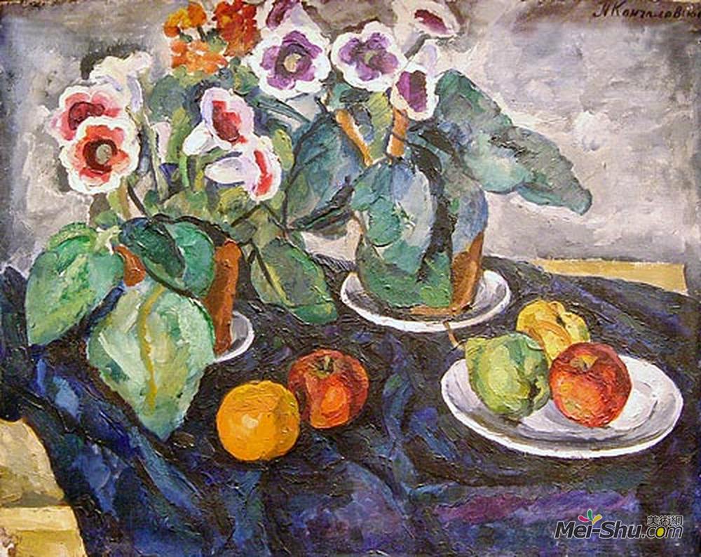孔科洛夫茨基(Pyotr Konchalovsky)高清作品《静物》