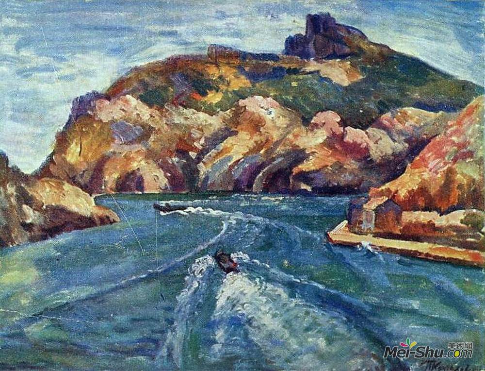 孔科洛夫茨基(Pyotr Konchalovsky)高清作品《鱼雷艇》