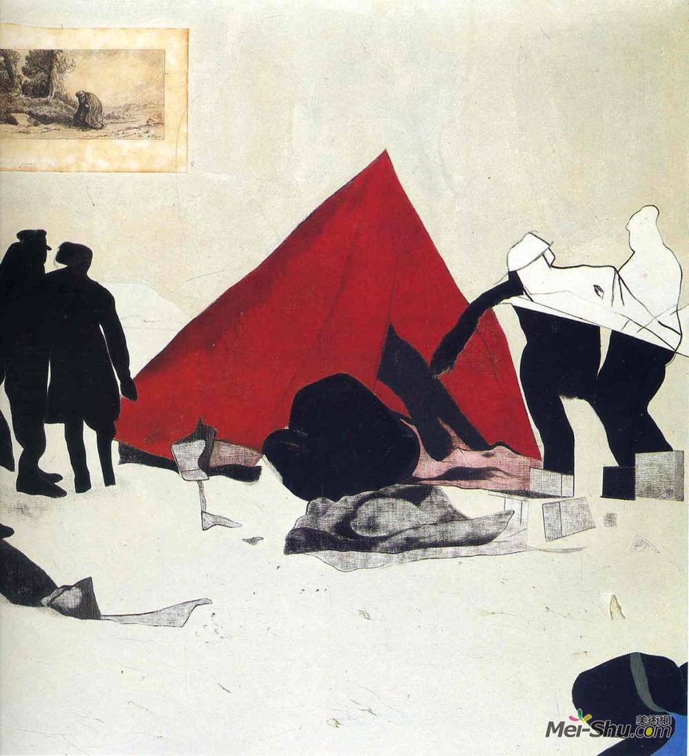 罗那德?布路克斯?齐塔伊(R. B. Kitaj)高清作品《拆除红帐篷》