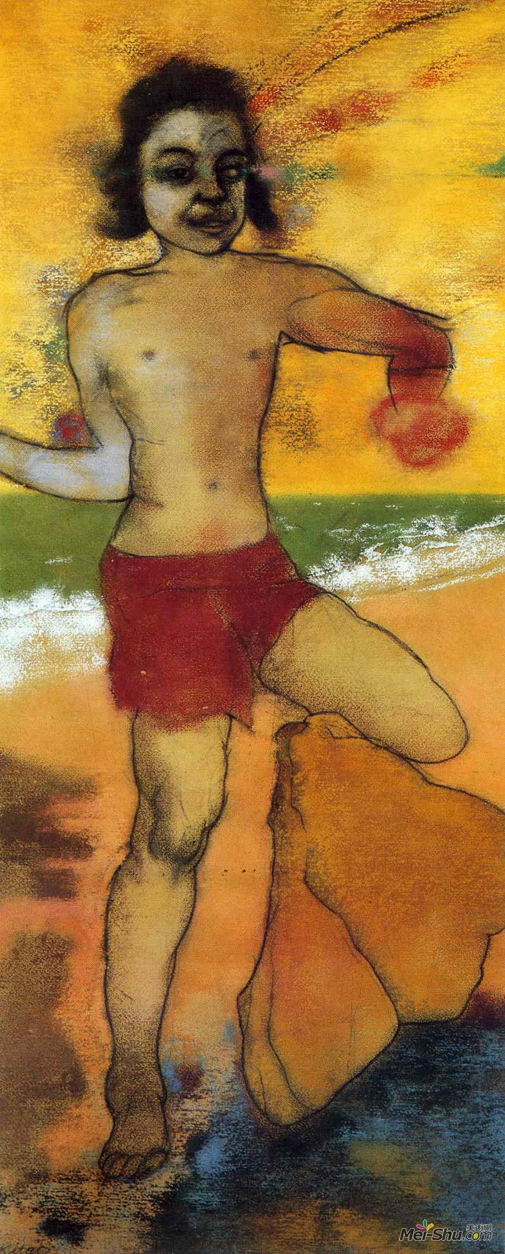 罗那德?布路克斯?齐塔伊(R. B. Kitaj)高清作品《巴瑟（精神病男孩）》