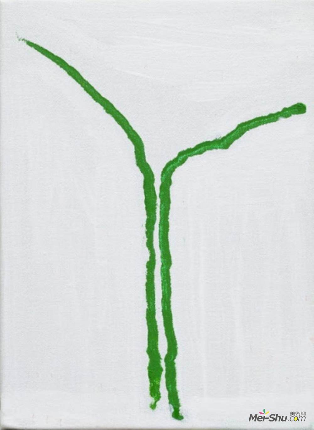 拉乌尔·德·凯泽(Raoul De Keyser)高清作品《绿色（8垂直/ 2）》