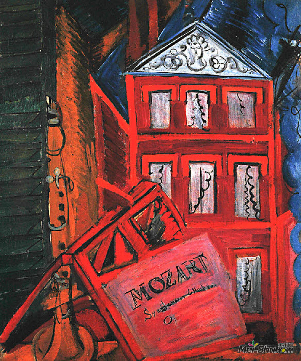 劳尔·杜飞(Raoul Dufy)高清作品《与莫扎特同归于尽》
