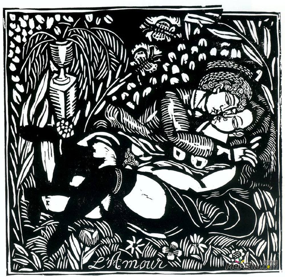 劳尔·杜飞(Raoul Dufy)高清作品《爱情》