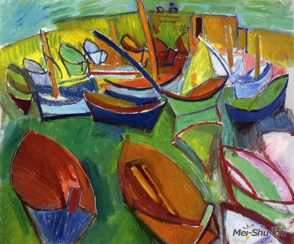 劳尔·杜飞(Raoul Dufy)高清作品《马尔蒂盖》