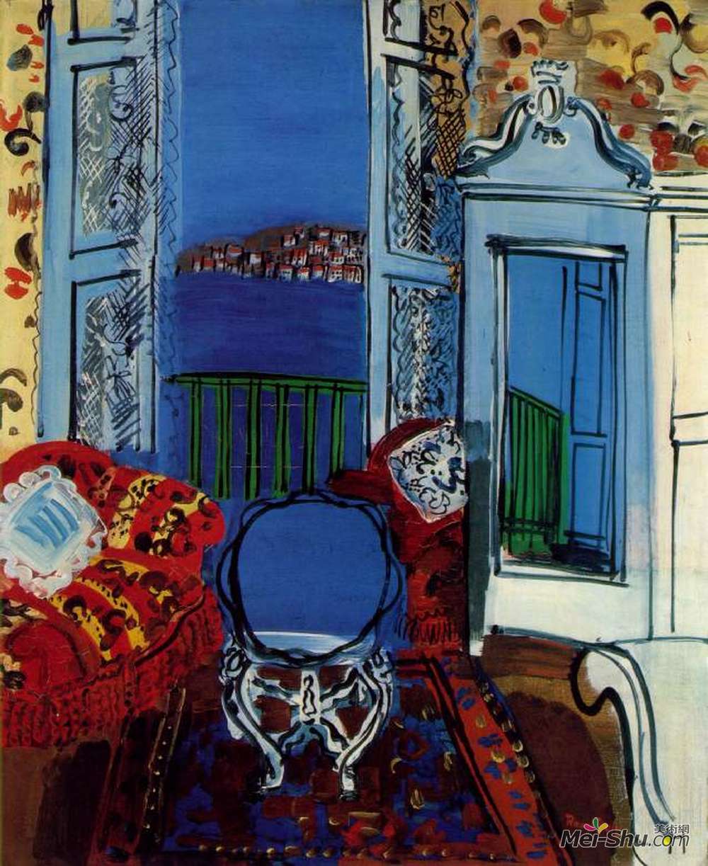 劳尔·杜飞(Raoul Dufy)高清作品《打开窗户》