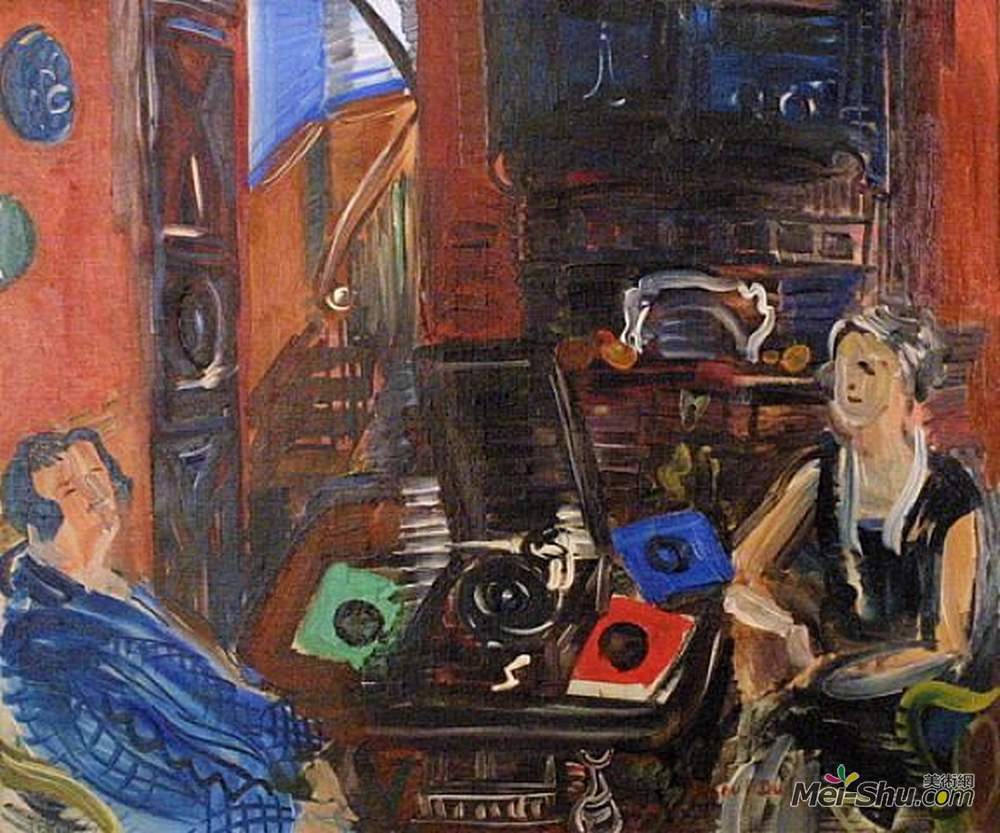 劳尔·杜飞(Raoul Dufy)高清作品《表音文字》