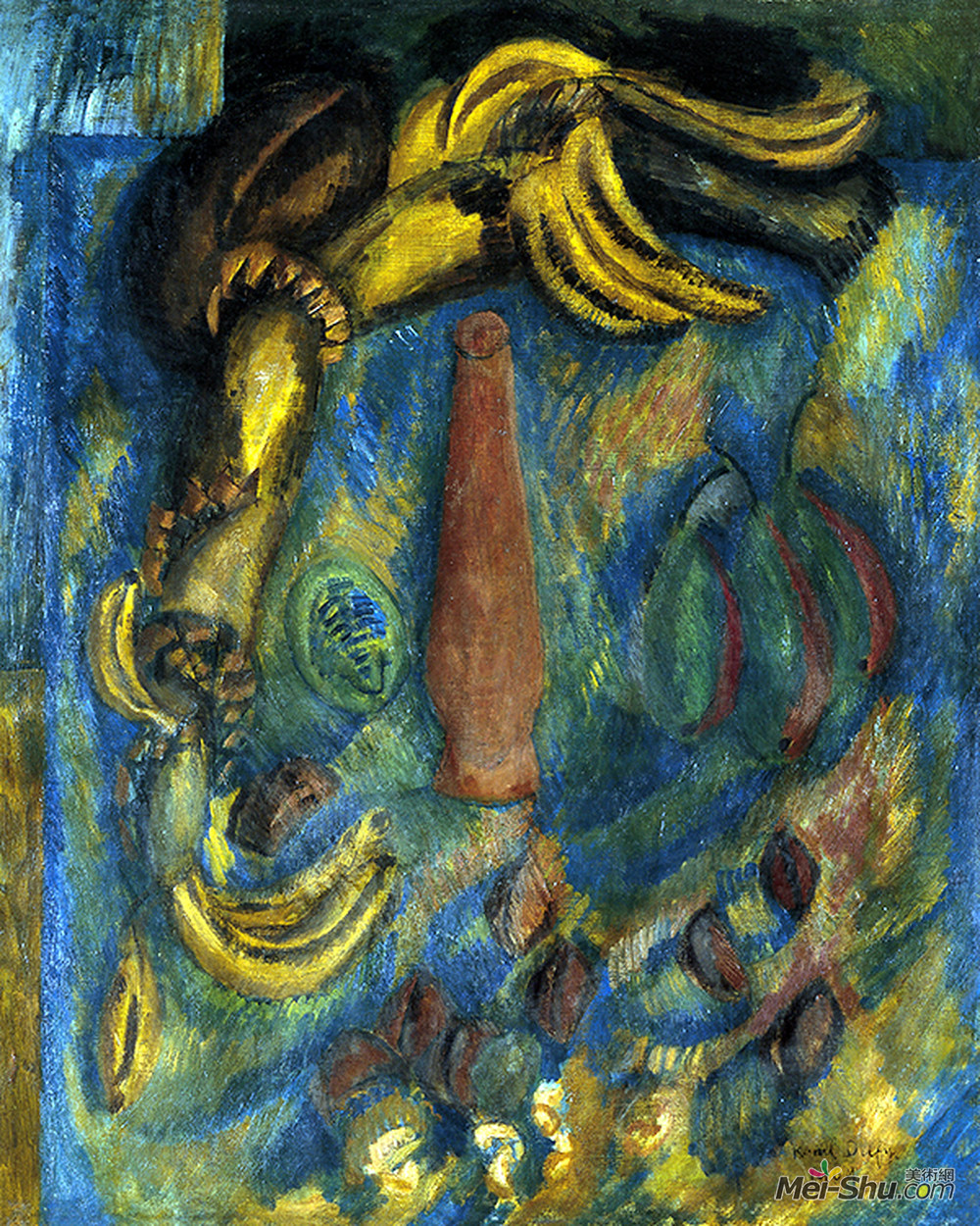 劳尔·杜飞(Raoul Dufy)高清作品《香蕉的静物》