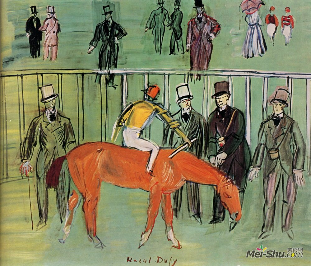 劳尔·杜飞(Raoul Dufy)高清作品《纯种马》