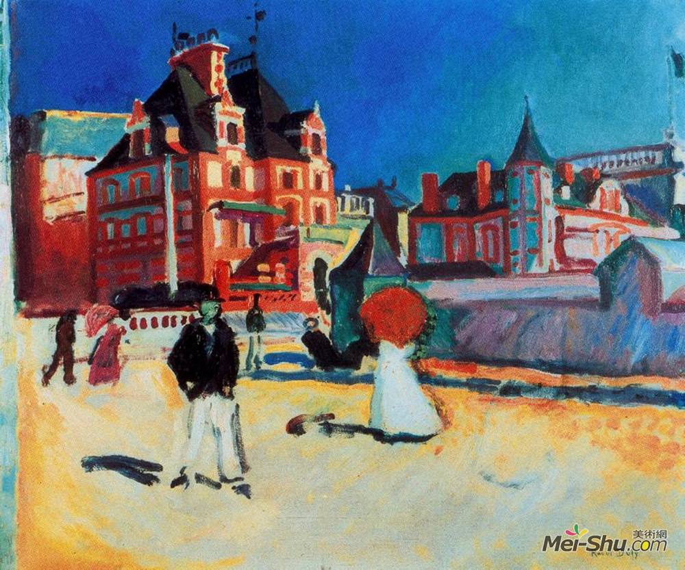 劳尔·杜飞(Raoul Dufy)高清作品《特鲁维尔》