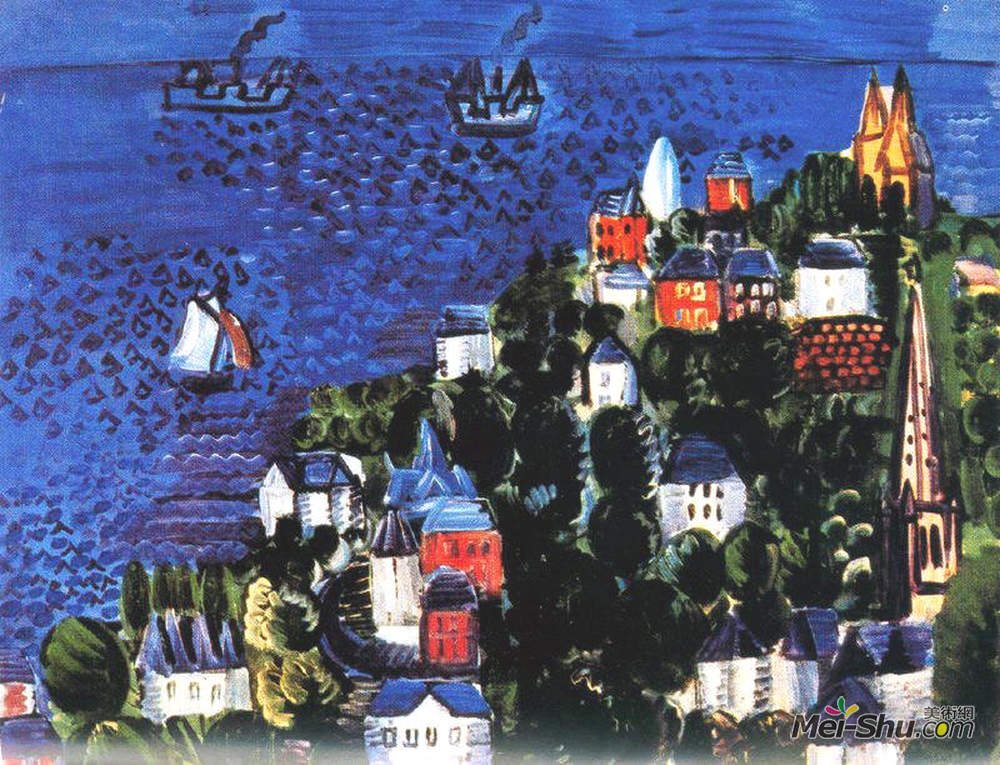 劳尔·杜飞(Raoul Dufy)高清作品《圣人观》
