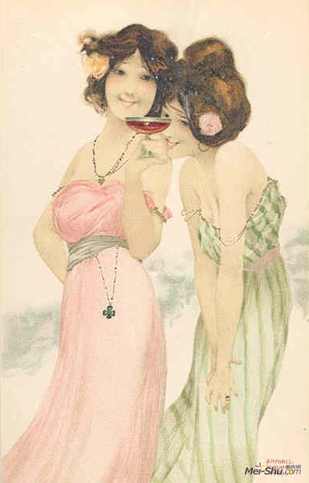 拉斐尔基什内尔(Raphael Kirchner)高清作品《幸运女神的魅力》