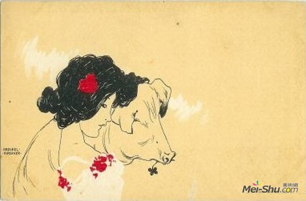 拉斐尔基什内尔(Raphael Kirchner)高清作品《新年快乐》