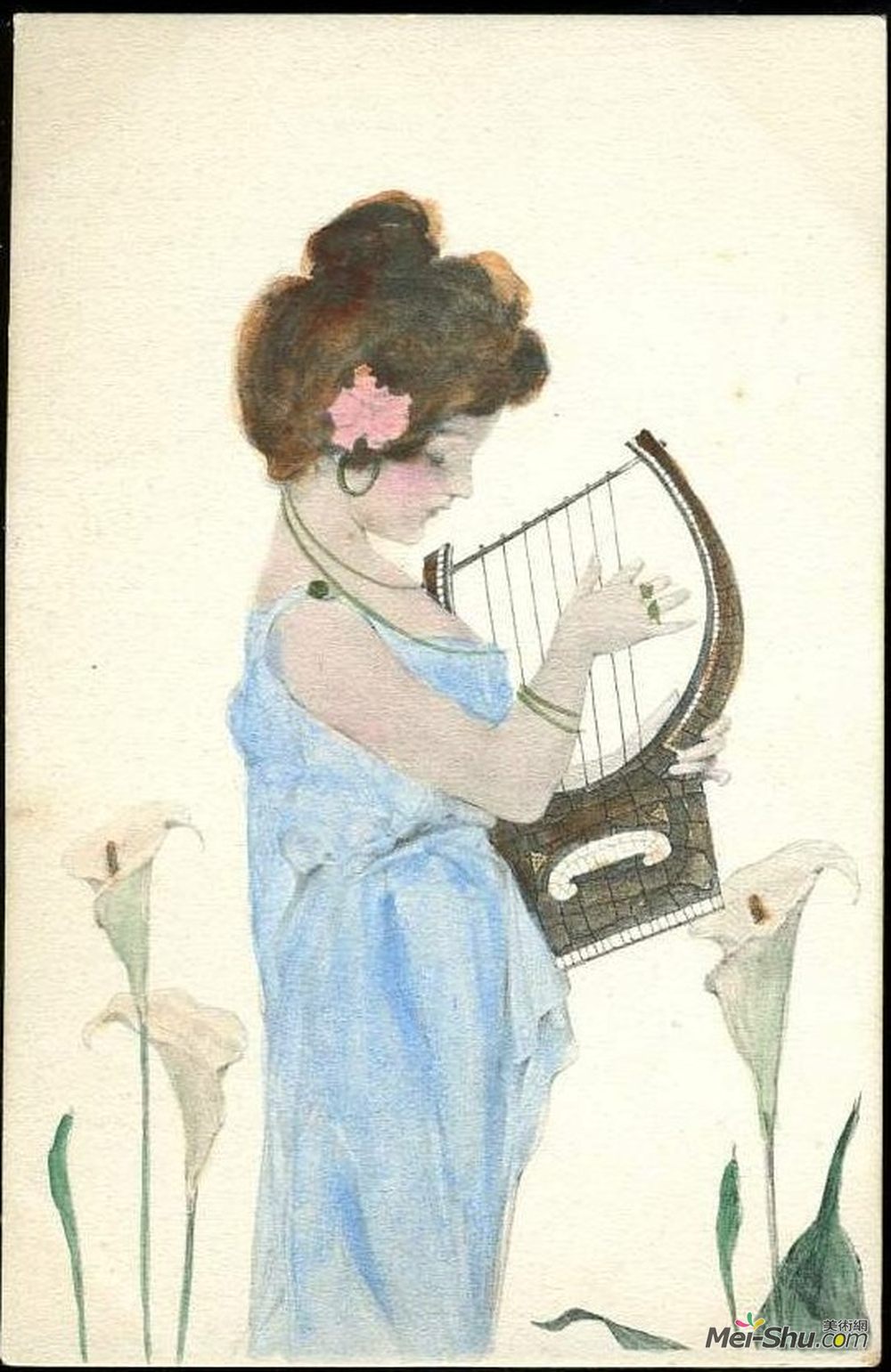 拉斐尔基什内尔(Raphael Kirchner)高清作品《雅典少女》