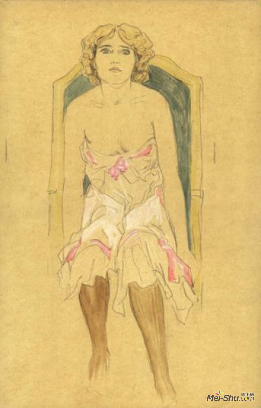 拉斐尔基什内尔(Raphael Kirchner)高清作品《裸体画》