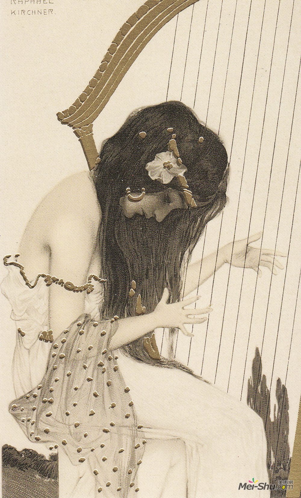 拉斐尔基什内尔(Raphael Kirchner)高清作品《希腊处女》