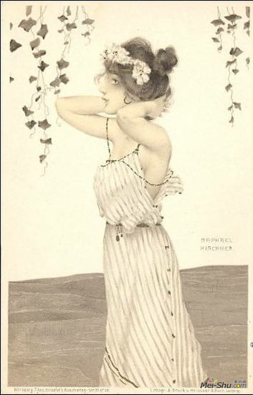 拉斐尔基什内尔(Raphael Kirchner)高清作品《希腊处女》