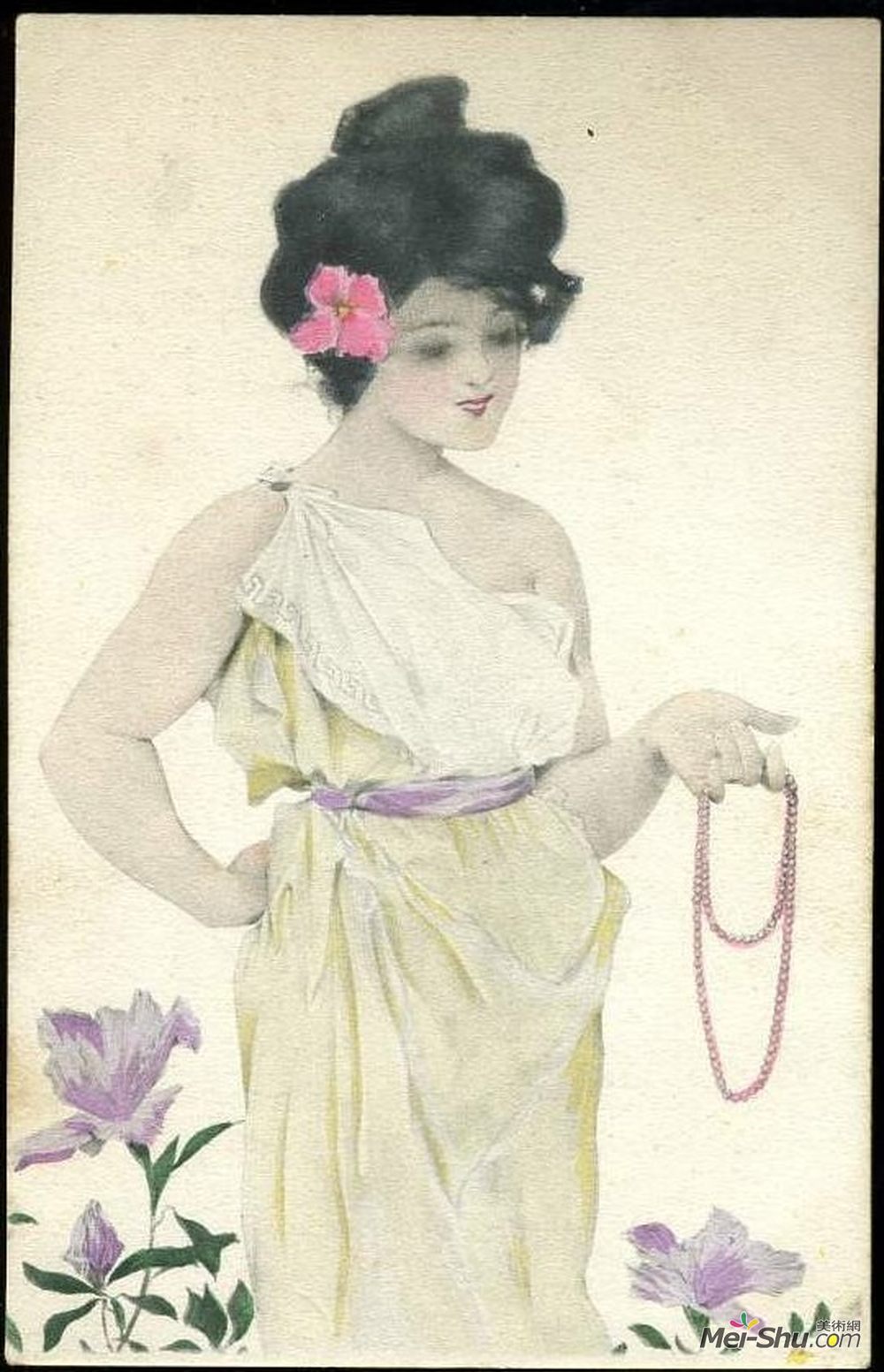 拉斐尔基什内尔(Raphael Kirchner)高清作品《雅典少女》