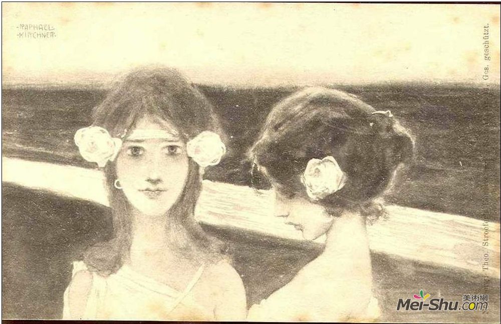 拉斐尔基什内尔(Raphael Kirchner)高清作品《希腊女孩》