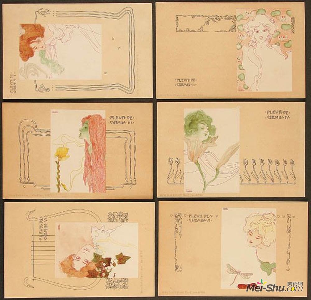 拉斐尔基什内尔(Raphael Kirchner)高清作品《街花》