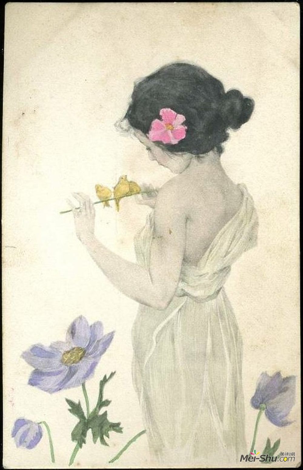 拉斐尔基什内尔(Raphael Kirchner)高清作品《雅典少女》