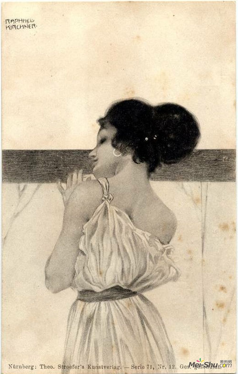 拉斐尔基什内尔(Raphael Kirchner)高清作品《希腊女孩》