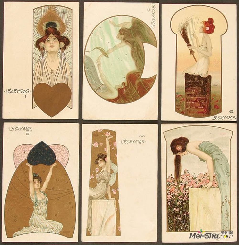 拉斐尔基什内尔(Raphael Kirchner)高清作品《真爱传奇》