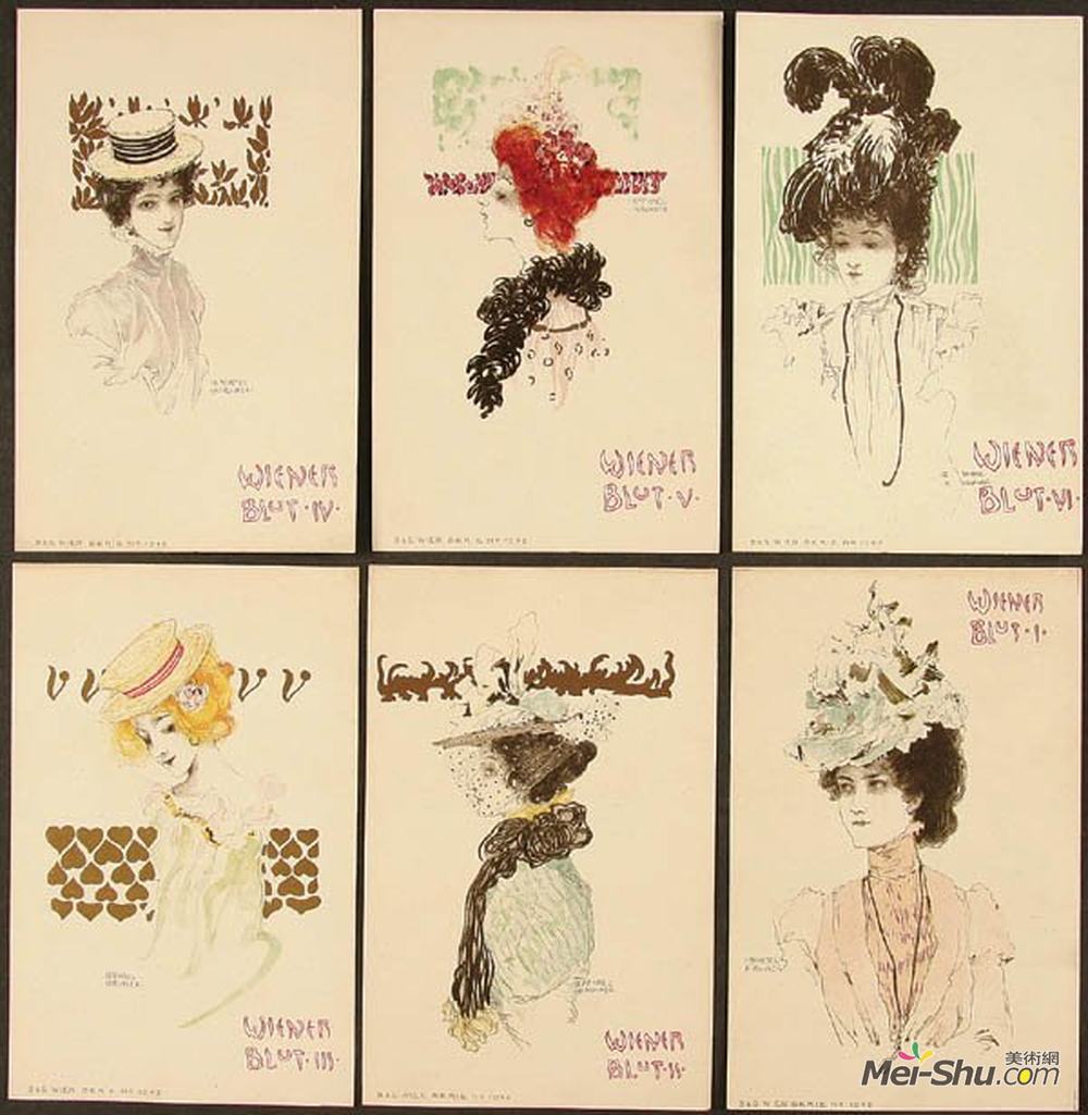 拉斐尔基什内尔(Raphael Kirchner)高清作品《维也纳血》