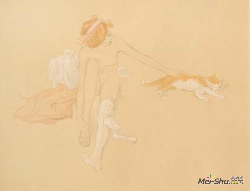 拉斐尔基什内尔(Raphael Kirchner)高清作品《裸体画》