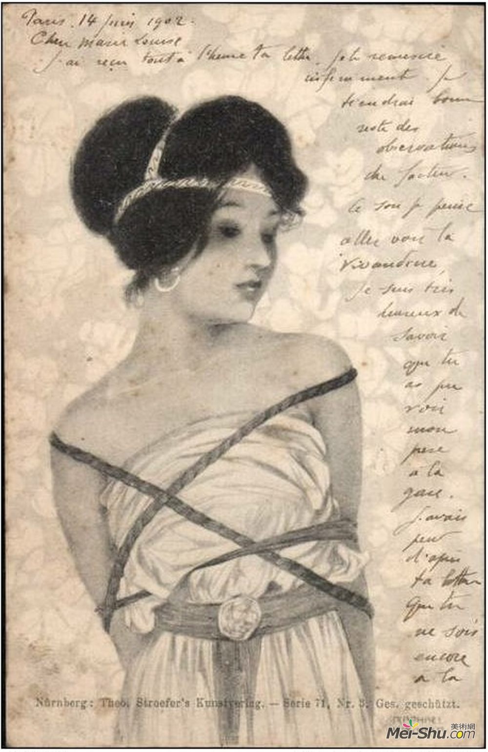 拉斐尔基什内尔(Raphael Kirchner)高清作品《希腊女孩》