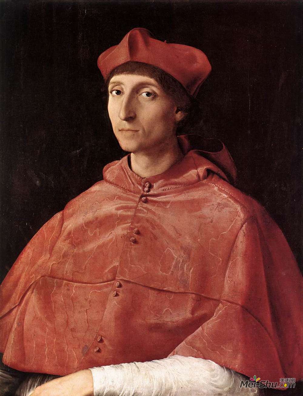 拉斐尔(Raphael)高清作品《红衣主教肖像》