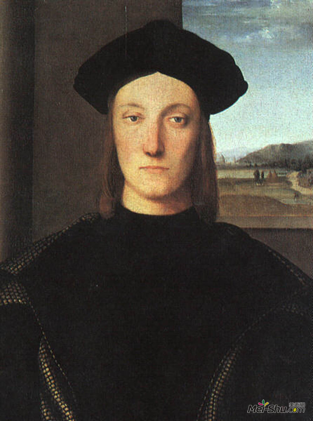 拉斐尔(Raphael)高清作品《Portrait of Guidobaldo da Montefeltro, Duke of Urbino》