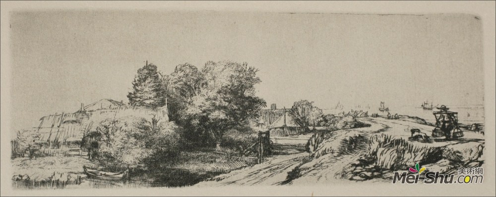 伦勃朗(Rembrandt)高清作品《一个带牛奶的农民》